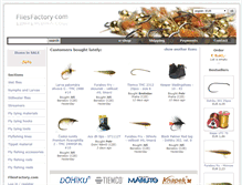 Tablet Screenshot of fliesfactory.com